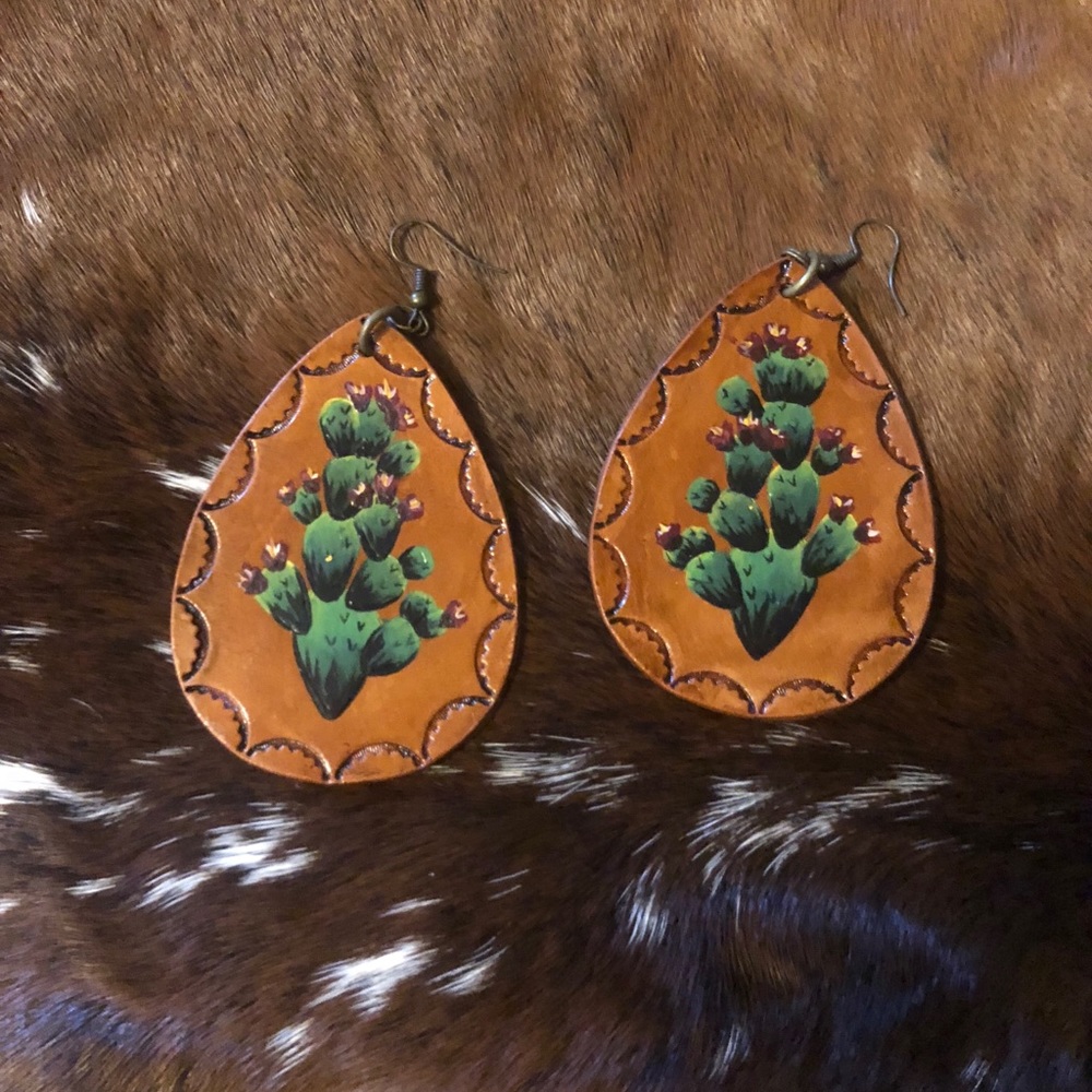 Handmade Leather Earrings